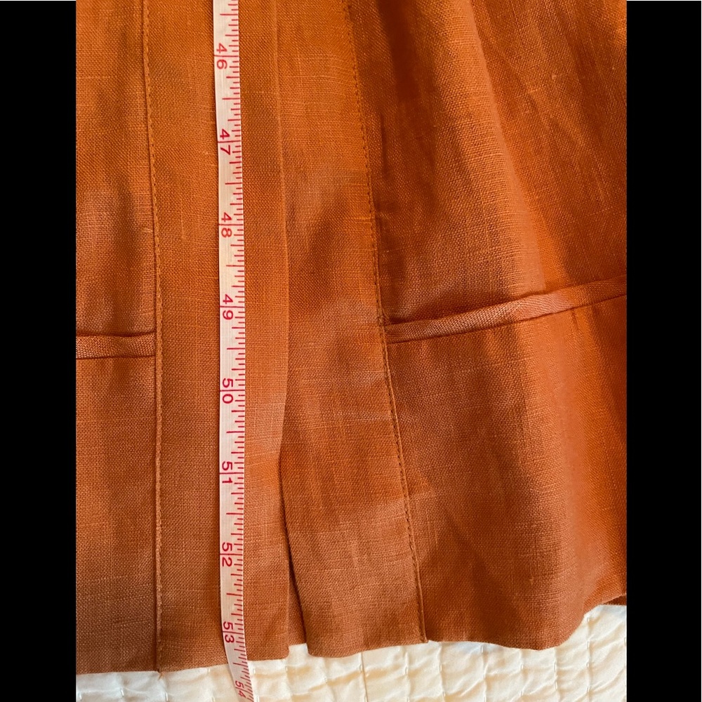 Alemais Sunset Orange Pleated Ruffled MaxiSundress - Picture 9 of 14